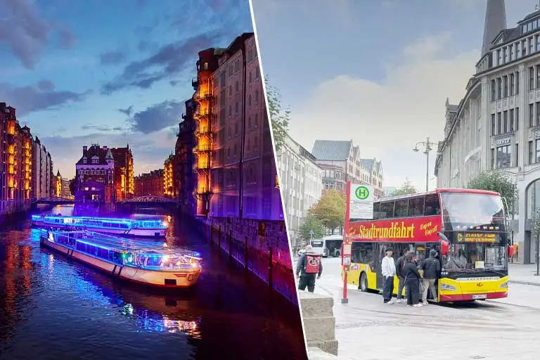 Stadtrundfahrt und Lichterfahrt-Kombiticket